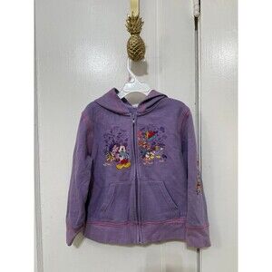 Disney Parks kids size small purple embroidered sweater